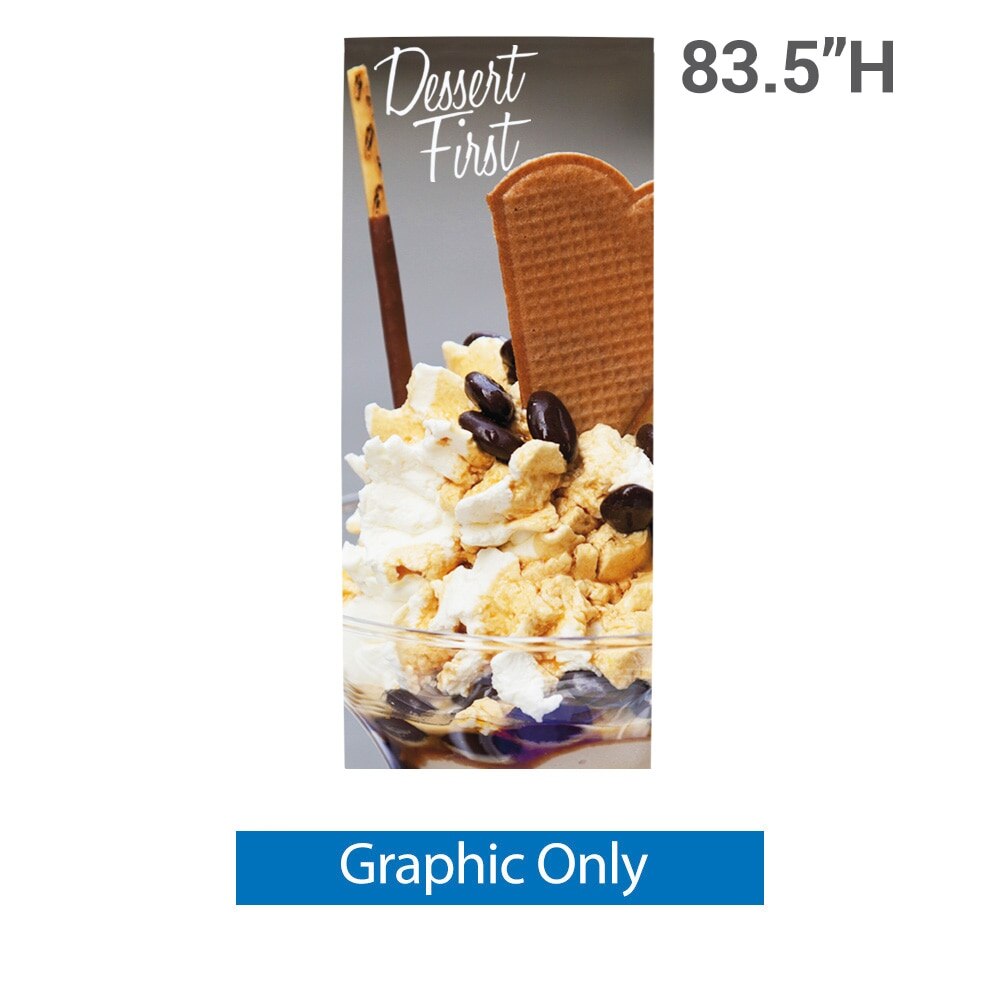 36 in. L Banner Stand — Graphic Only
